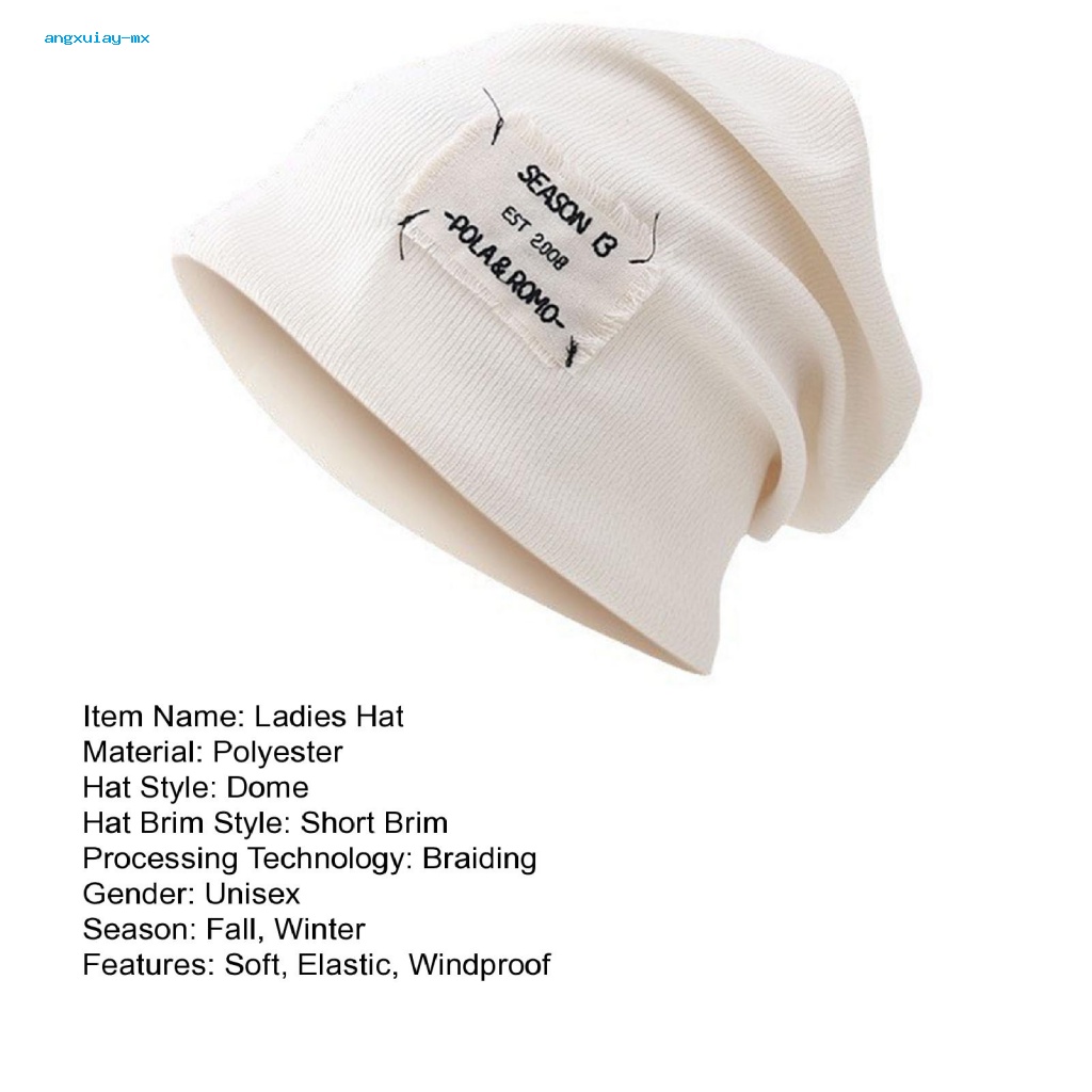 Mũ beanie Dệt Kim Co Giãn Chống Gió Chống Trượt Thời Trang Mùa Đông Cho Nam Và Nữ