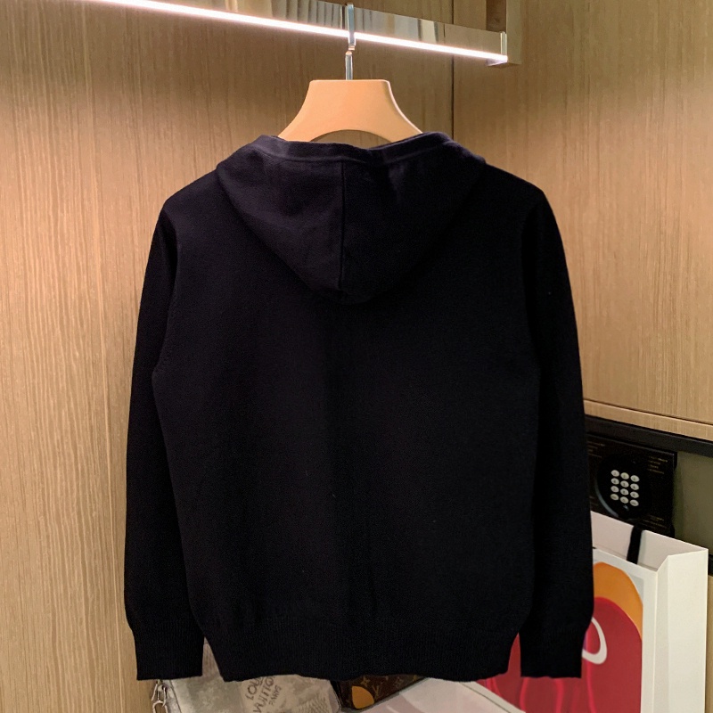 Áo Khoác cardigan Dệt Kim Có Khóa Kéo Phối Màu Sắc Tương Phản Phong Cách Âu Mỹ Thời Trang Mùa Thu Cho Nam