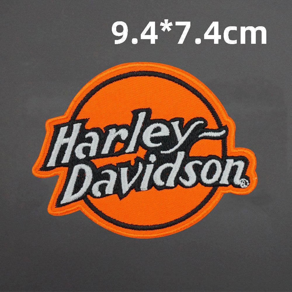Miếng Dán Trang Trí Bằng Da Thêu logo harley Độc Đáo