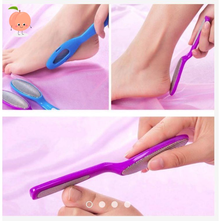 Cây Chà Gót Chân Tẩy Tế Bào Chết 2in1 inox - PEACH