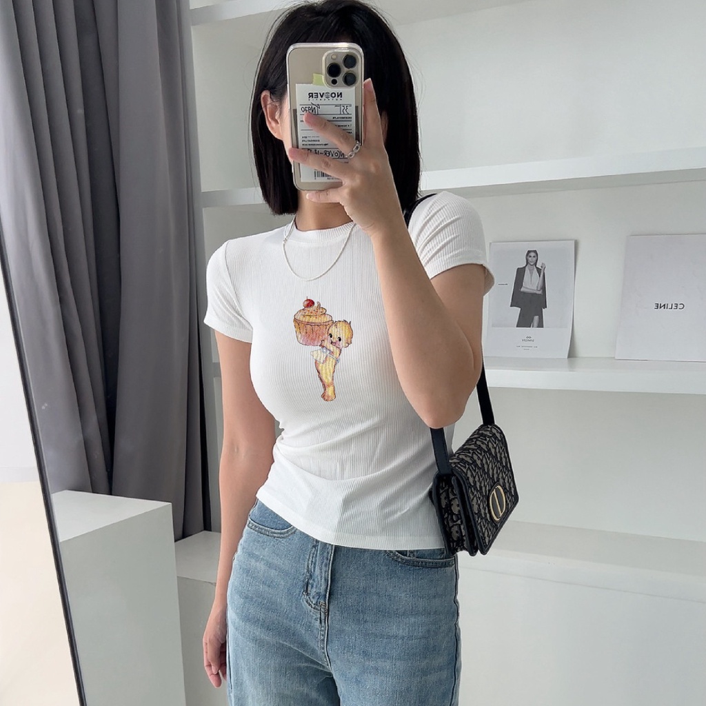 Áo thun Baby Tee PINKSTORE29 in hình Cake Baby siêu dễ thương A5889