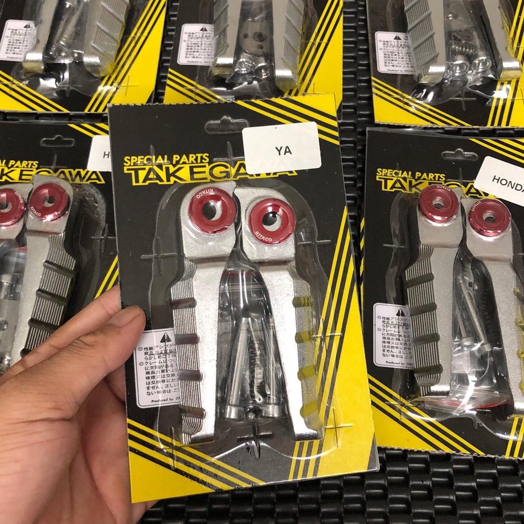 Gác Chân Nhôm Takegawa MS2 Đúc Tặng Kèm Chốt Sỏ Và Long đền Kitaco gắng các dòng xe Honda và Yamaha