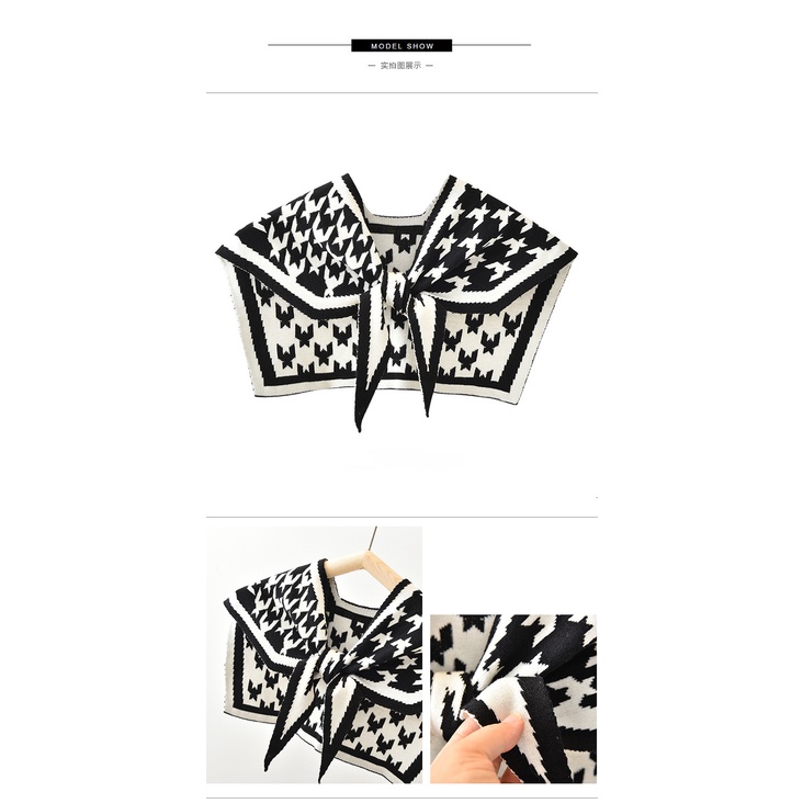 Khăn Choàng Cổ cashmere Thắt Nút Cho Nữ