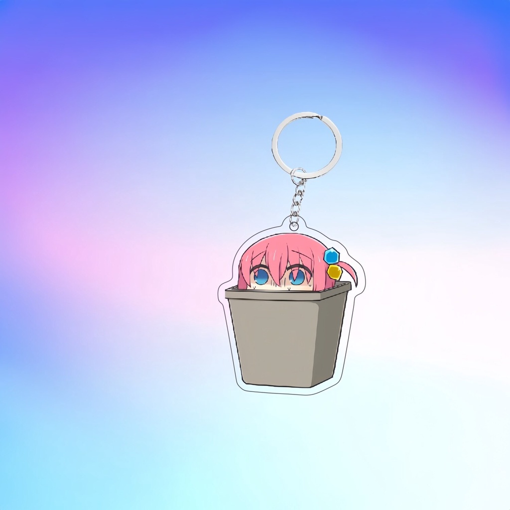 Móc khoá Hitori Gotoh Yamada Ryo Anime KeyChain BOCCHI THE ROCK Móc khoá Anime Manga in hình nhân vật 2 mặt rõ nét