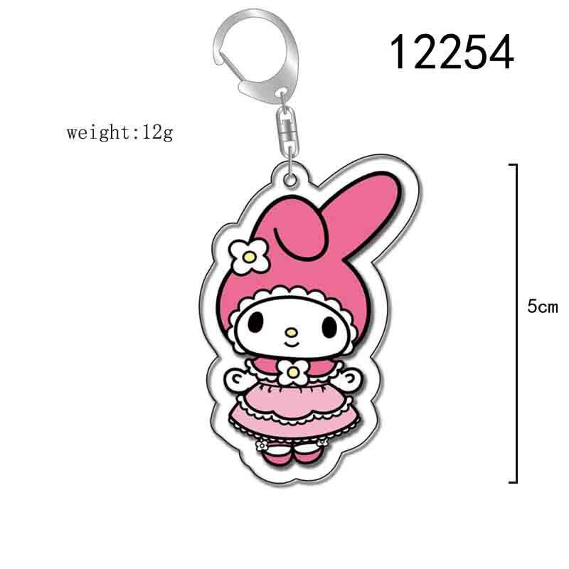 Móc chìa khóa Sanrio Kuromi Melody Pudding chó tai to dễ thương