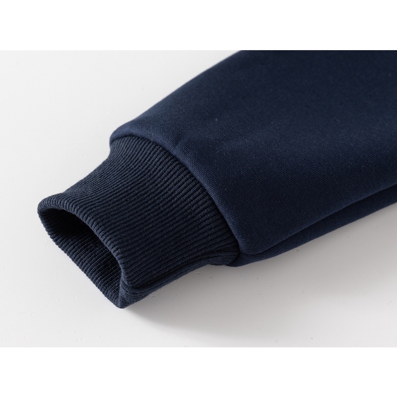 Áo hoodie nỉ lót lông bé trai WAPYPY, áo nỉ lót lông có mũ cho bé chất sợi dệt