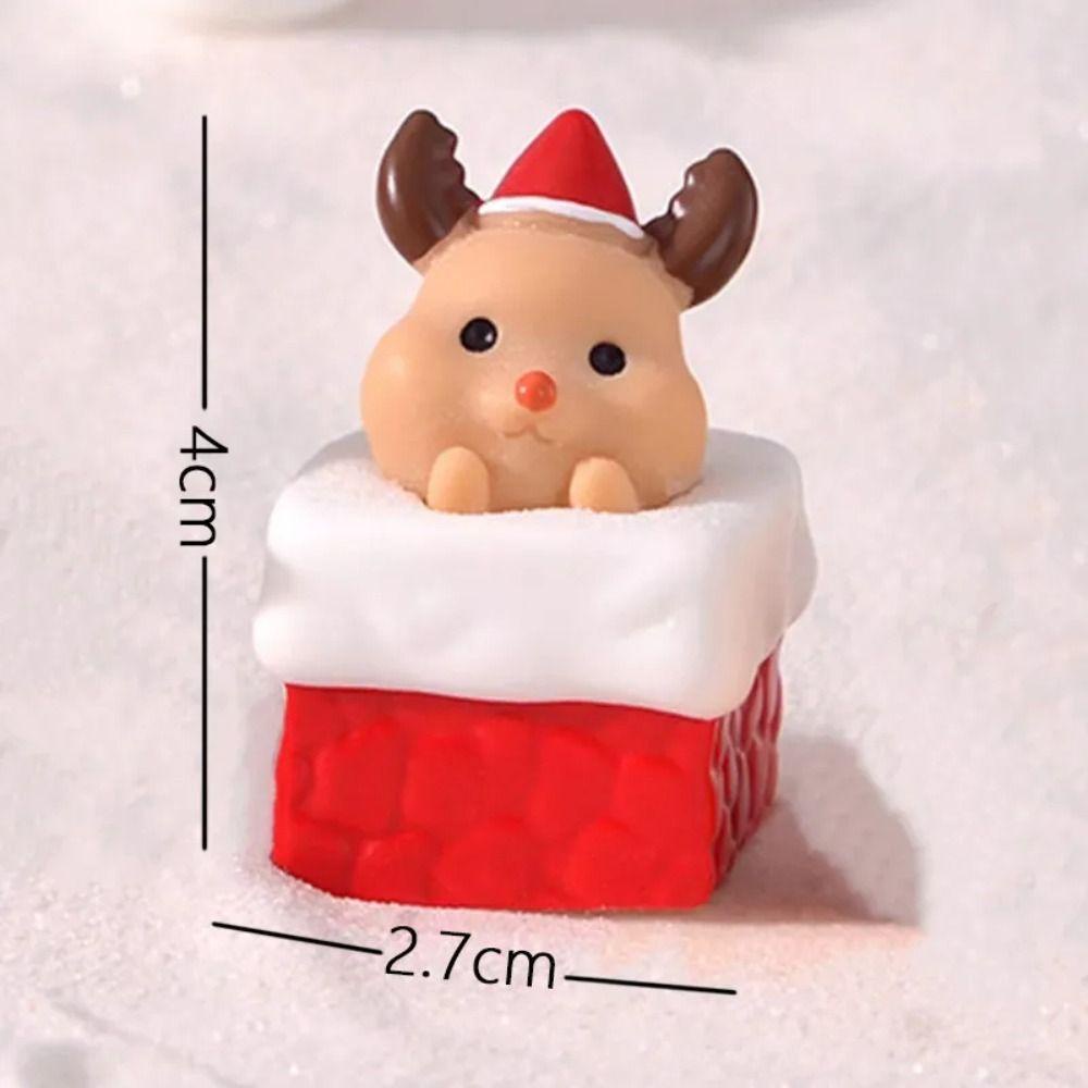 Mmluck Mô Hình Người Tuyết / Ông Già Noel / Nai Sừng Tấm mini Dễ Thương Trang Trí Tiệc Giáng Sinh