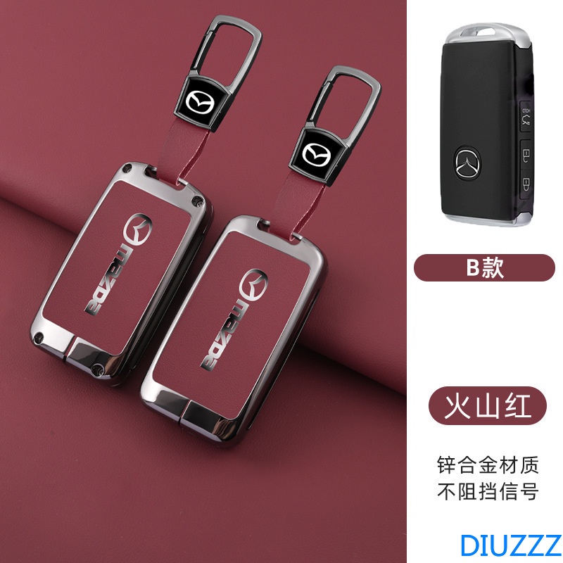 Vỏ Bọc Chìa Khóa 3 Nút Bấm Bằng Hợp Kim Kẽm Cho mazda alexa cx-30 cx-3 cx-5 cx-7 cx-9 cx-4
