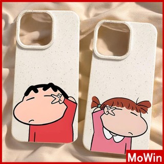 Ốp lưng iPhone 15 Pro Max Vỏ iPhone Màu Trắng Thân Thiện Với Môi Trường Vỏ Mềm Bảo Vệ Camera Chống Sốc Phim Hoạt Hình Dễ Thương Cậu Bé Gái Tương Thích Với iPhone 14 13 Pro Max 12 11 XR XS Max 7Plus 8Plus