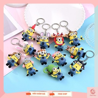 Móc khóa nhân vật Minion 12 con giáp mini dễ thương đáng yêu, dùng làm quà tặng đeo balo túi xách