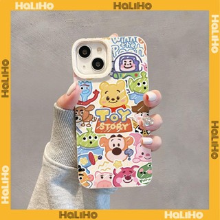 Ốp lưng iPhone 11 Ốp Lưng Màu Trắng Có Thể Phân Hủy Thân Thiện Với Môi Trường Chống Sốc TPU Hoạt Hình Dễ Thương Gấu Vàng Mật Ong Tương Thích Với iPhone 15 Pro Max 14 Pro Max 13 Pro Max 12 Pro Max XR XS 7 8Plus