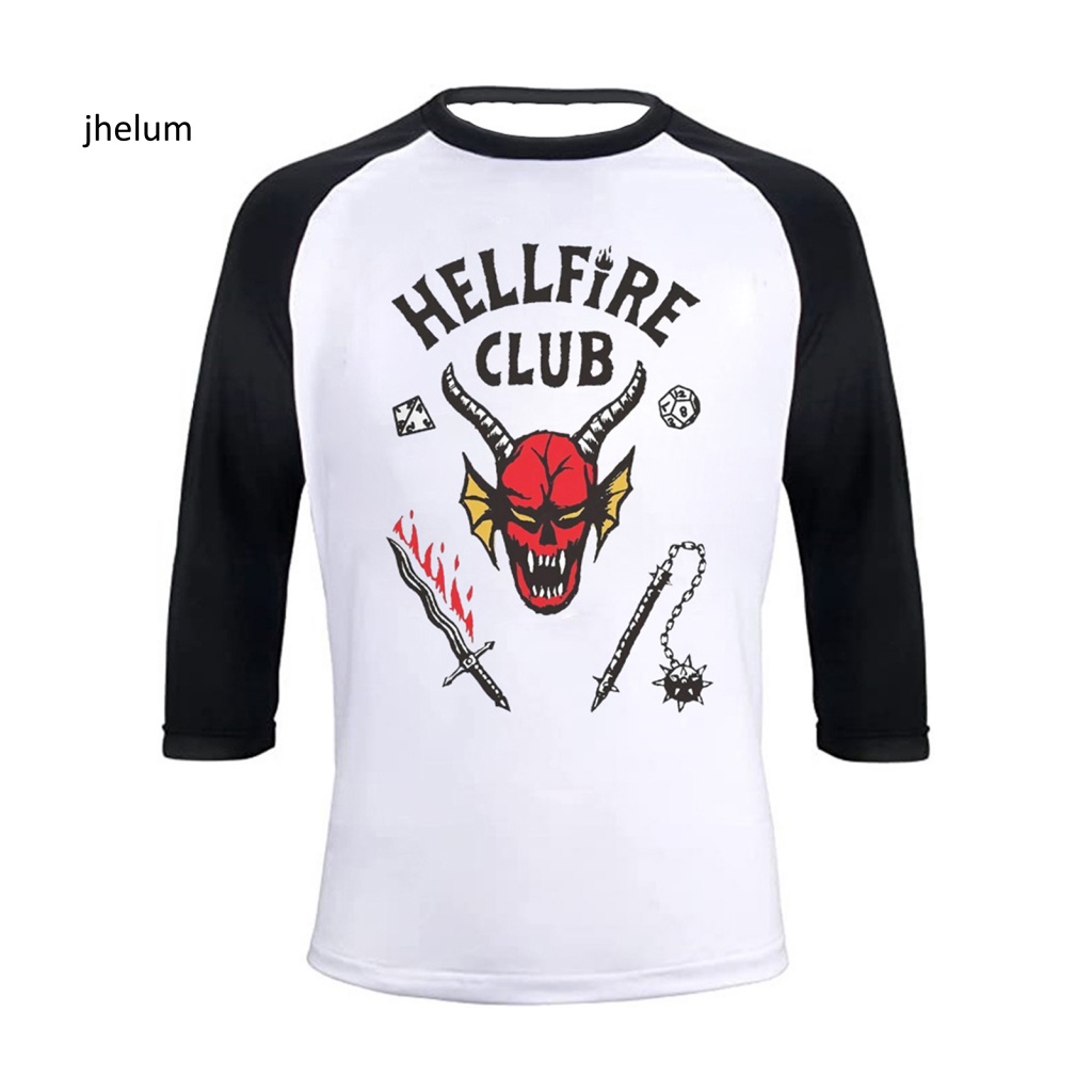 Áo Thun Tay Ngắn In Hình hellfire club Thời Trang Mùa Hè Cho Nam Và Nữ