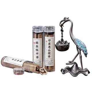 Cùng phong cách#小仙鹤香炉莲花吊炉创意家用摆件室内小香炉香薰炉*