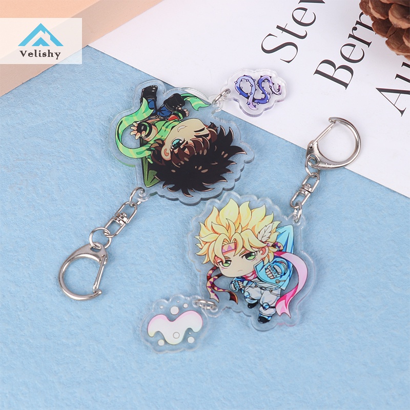 Velishy Móc Chìa Khóa Bằng acrylic In Họa Tiết Hoạt Hình jojo bizarre adventure