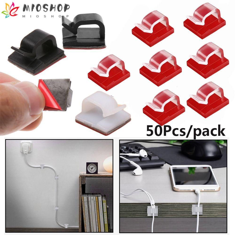 50 Kẹp Giữ Dây Cáp Tự Dính Chắc Chắn