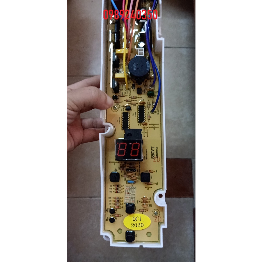 Bo mạch máy giặt AQUA AQW - S90ZT 9kg 4 phím mới