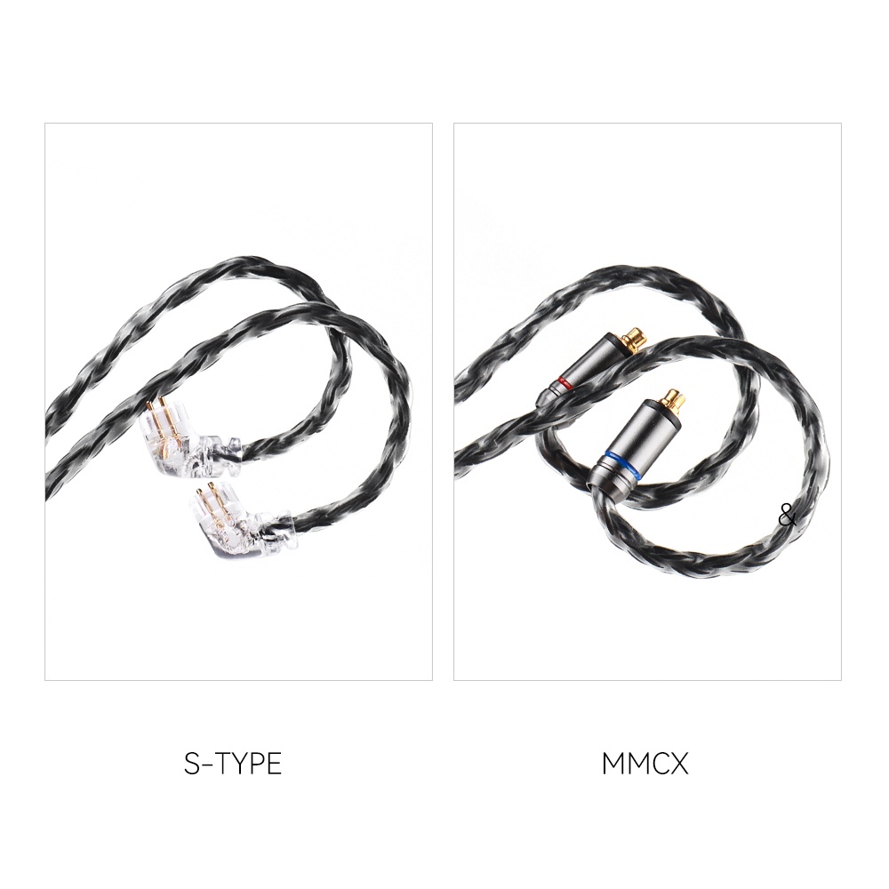 QKZ Q1 MAX 16-Stand 352 Cores Silver-Plated HiFi Earphones Upgrade Cable
