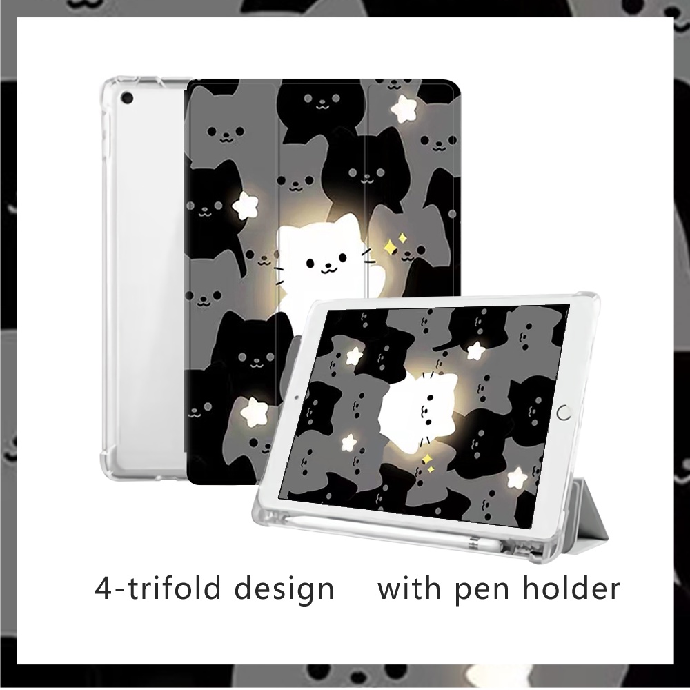 Bao Da Máy Tính Bảng Có Ngăn Đựng Bút Cho ipad pro 12.9 11 10.5 9.7 10.2 10.9 inch mini 6 air 5 4 3 2 1 10th 8th 7th 6th 5th gen Ốp