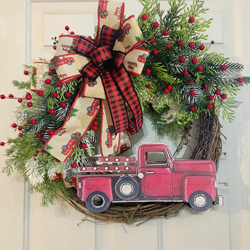 Hàng Mới Về Vòng Hoa Đỏ Trang Trí Giáng Sinh / Xe Tải ahlsen 2023 natal