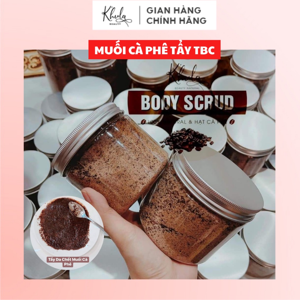 Muối tẩy tế bào chết K'hula Beauty, Tẩy tế bào chết thiên nhiên 100%, tẩy da chết trắng sáng, mịn màng - KHULA