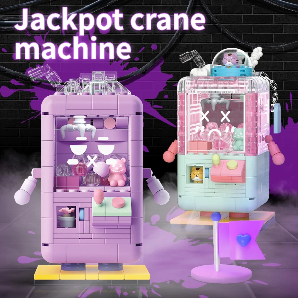 MINI PARTICLES 2096-2099 CLAW MACHINE CROSS-DRESSING SERIES DESKTOP DECORATION ASSEMBLING BUILDING BLOCKS BUILDING BLOCK MAINAN KIDS TOYS LEGO BRICKS TOY DIY LEGO FLOWER GAME PERIPHERAL DOLL TOYS GIFTS