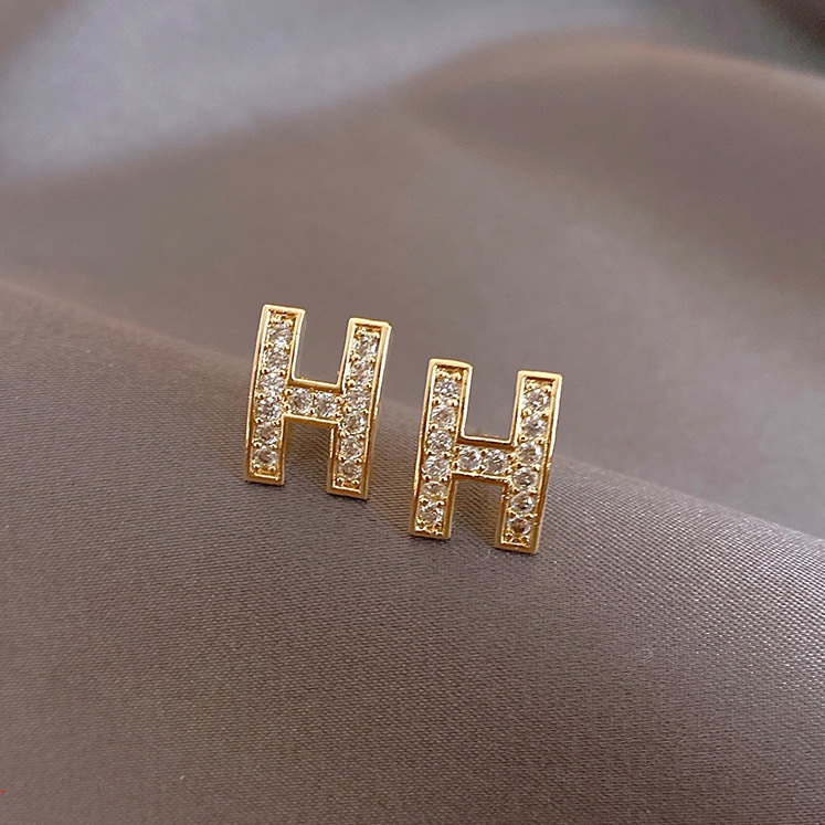 Mới Bông Tai Mạ Bạc 925 Đính Ngọc Trai Đơn Giản Thời Trang