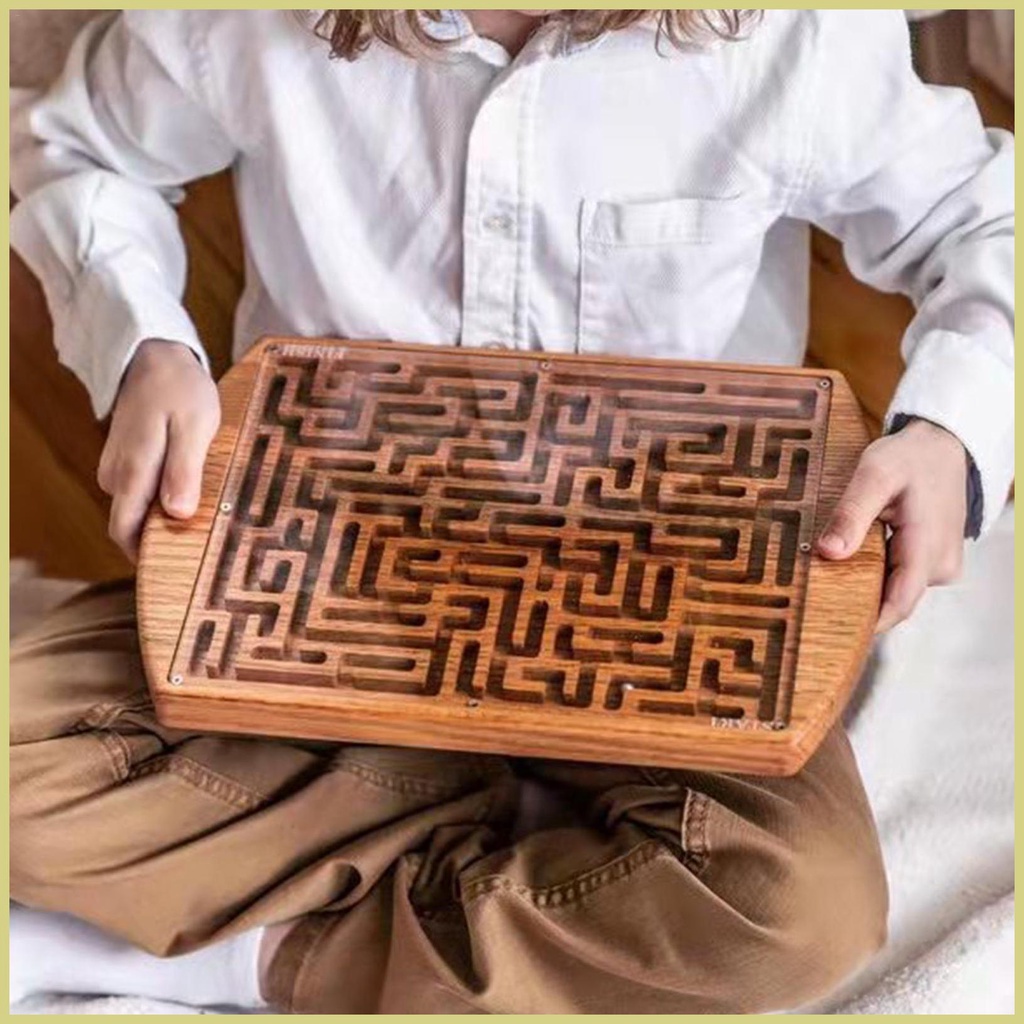 Đồ Chơi Quả Bóng Lăn Cầm Tay Thông Minh 3d Bằng Gỗ Cân Bằng Giáo Dục Cho Bé