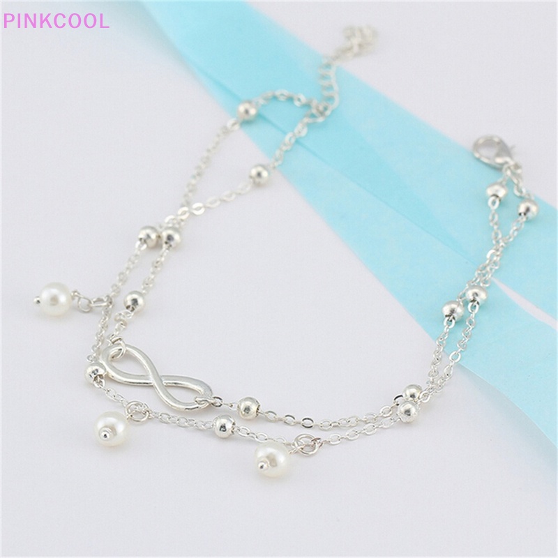 Lắc chân Dây Đôi Màu Hồng Cá Tính Quyến Rũ Cho Nữ