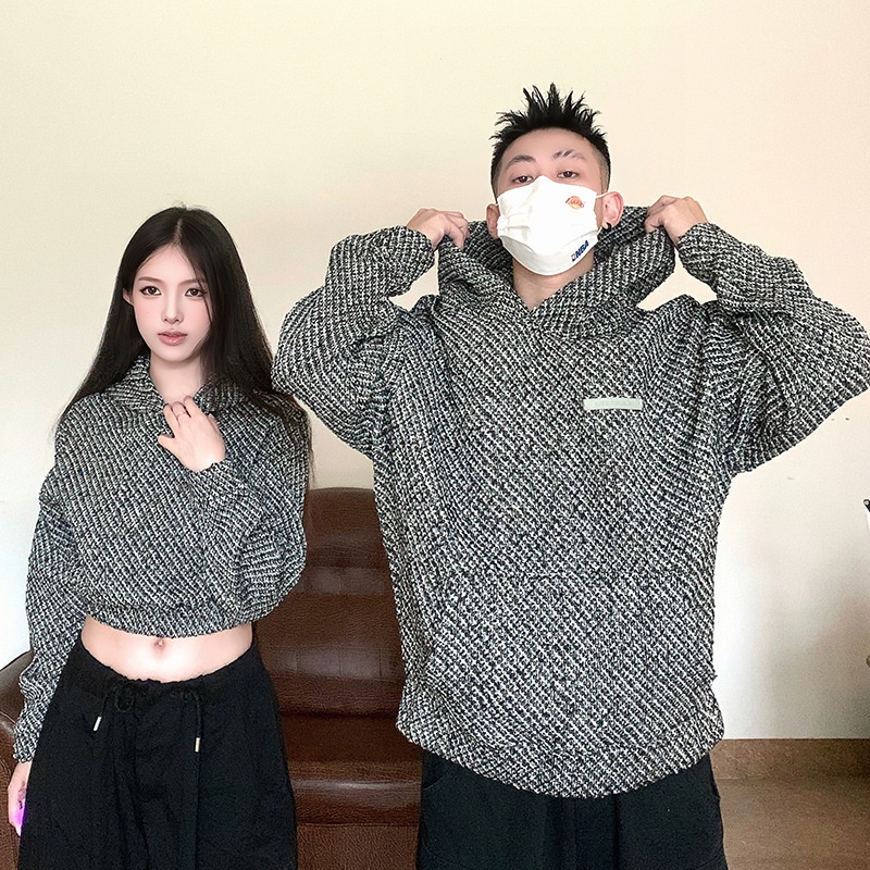 Áo Khoác Hoodie Ngắn Tay Dài Phong Cách Cặp Đôi Phong Cách Đảo Hải Năm 2023 Mới