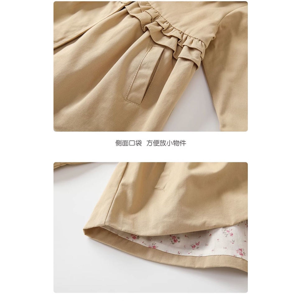 Áo Khoác Công Chúa Phong Cách Mới Thời Trang Xuân Thu Dành Cho Bé Gái