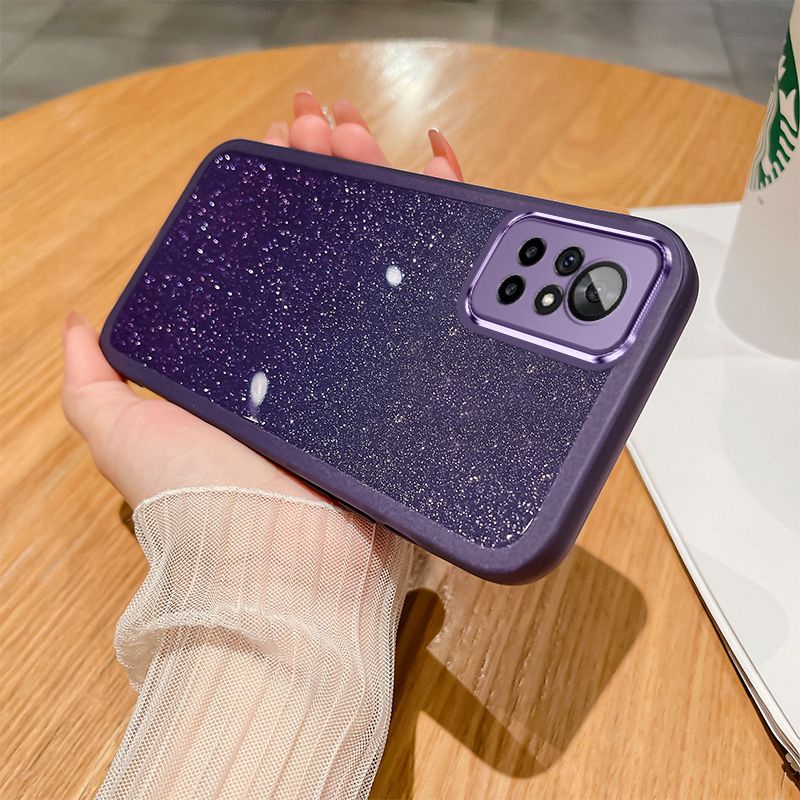 Ốp Lưng Cho Infinix Hot 12 12i 12Play 11Play 10Play 9Play 11S NFC Trong Suốt Gradient Lấp Lánh Ống K