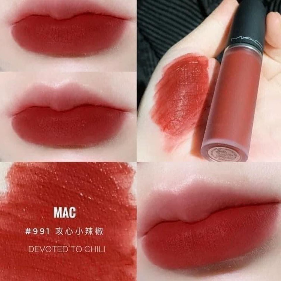 Son kem Mac fullsize fullbox 5 màu + 6% shopee