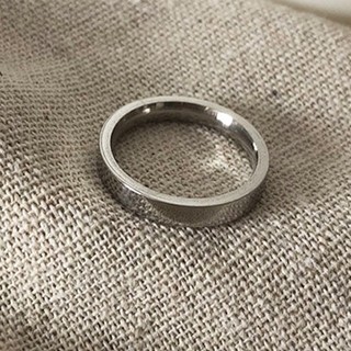 Nhẫn trơn không gỉ unisex rộng 6mm