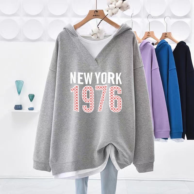 Áo Hoodie Nữ oversized Tay Dài c12260