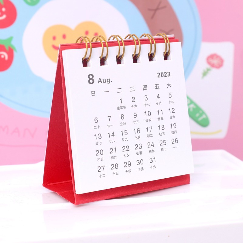Lịch Để Bàn mini Họa Tiết Hoạt Hình Dễ Thương 2024