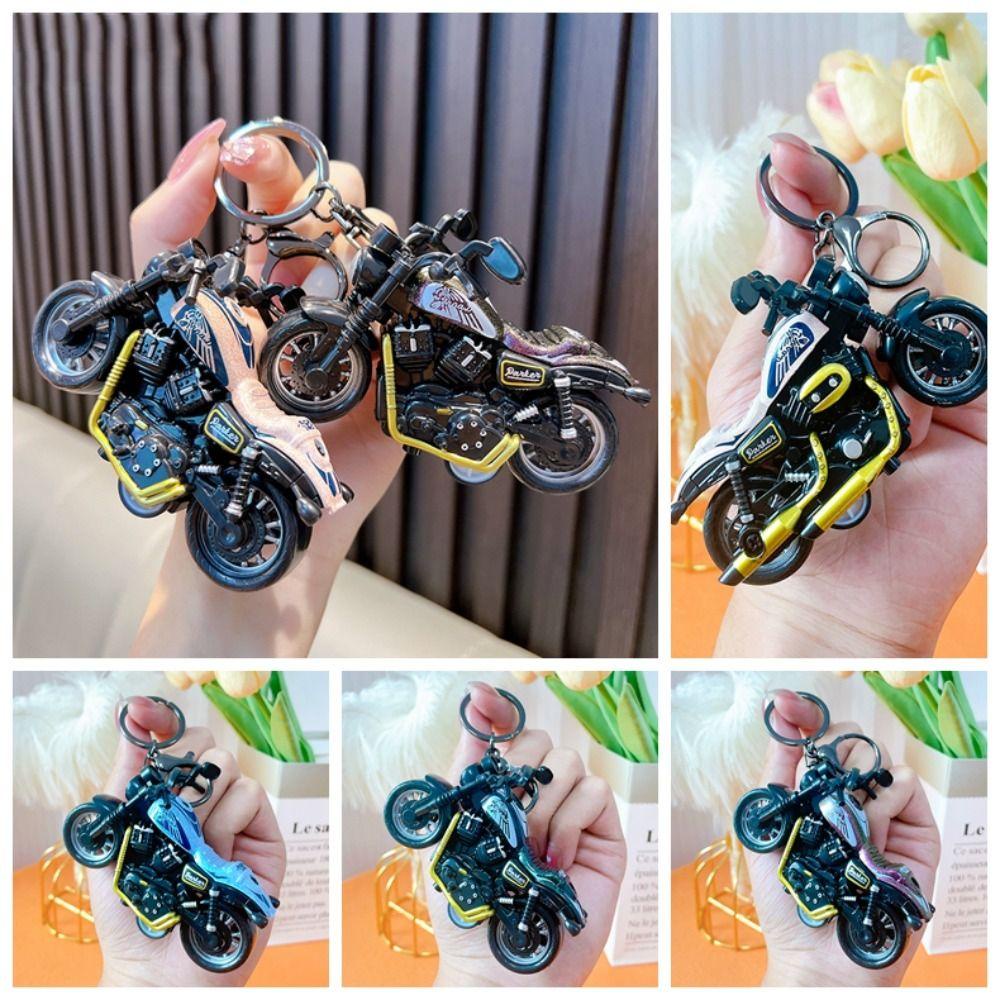 Shanhai Móc Chìa Khóa Mô Hình Xe Mô Tô mini Bằng Hợp Kim Kẽm