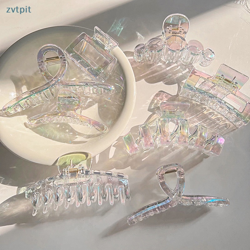 Zvt Kẹp Tóc Càng Cua Hình Học Màu gradient vn