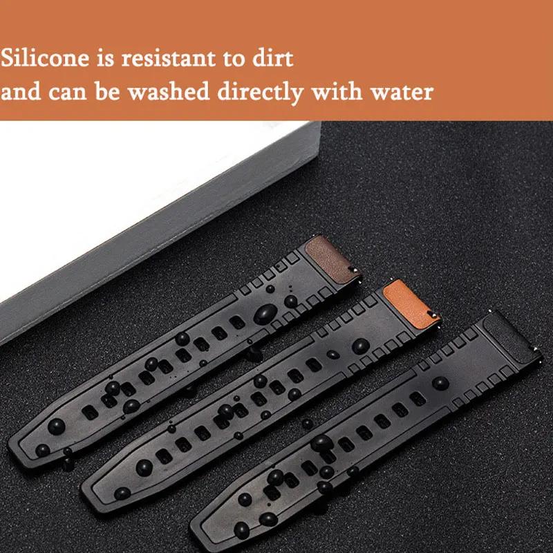 Silicone Dây Đeo Thay Thế Bằng Silicon Chống Thấm Nước 20mm 22mm Cho Đồng Hồ huawei gt2 / watch 2 pro