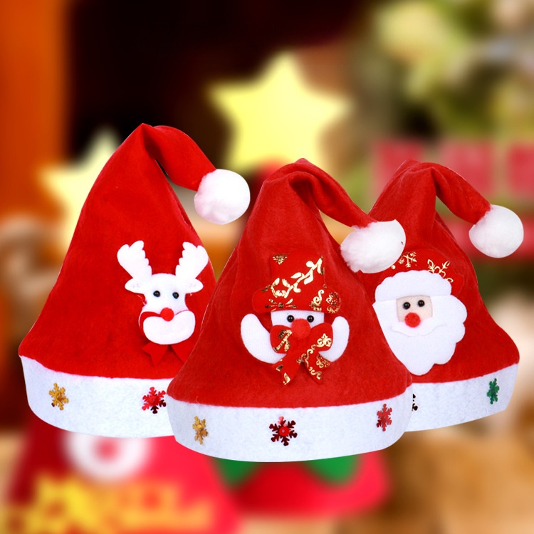 Mũ Ông Già Noel Tuần Lộc Giáng Sinh Năm Mới Có Đèn led Dành Cho Trẻ Em Và Người Lớn