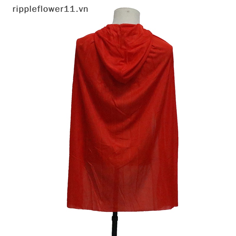 Áo Choàng Hóa Trang Phù Thủy Ma Cà Rồng Đen Đỏ Cho Bé