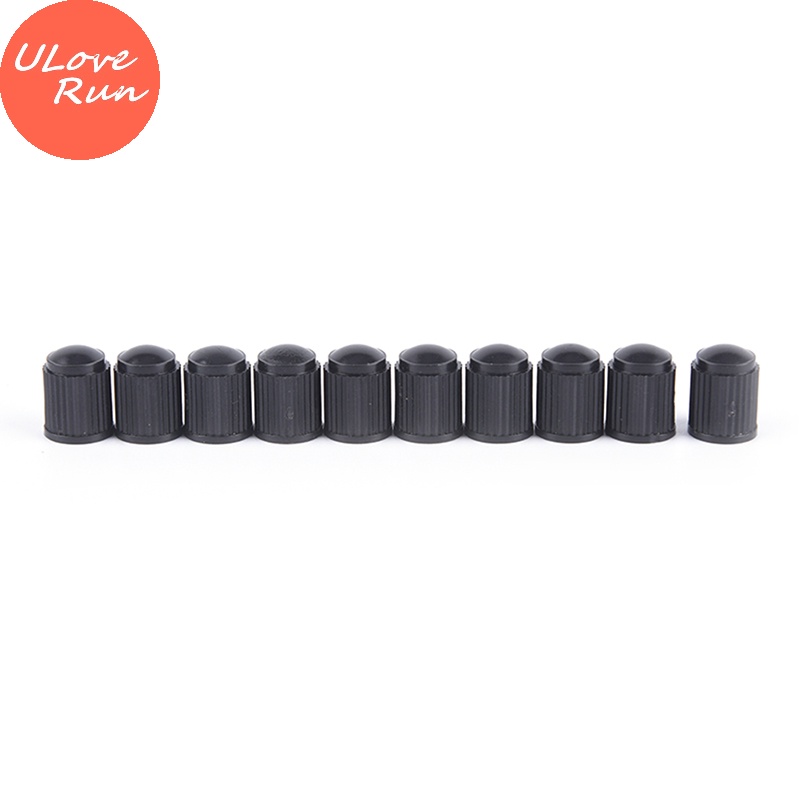 Uloverun Set 100 Nắp Van Bánh Xe Đạp / Xe Máy Bằng Nhựa Màu Đen vn