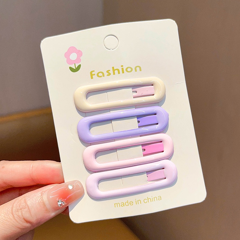 Kẹp Tóc Ngôi Sao Năm Cánh Màu Tím Phong Cách Hàn Quốc Dễ Thương Thời Trang Cho Bé Gái