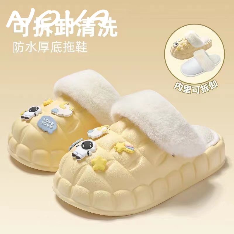 NOVA  dép lông dép bông Đế Dày dép quai hậu đế cao 2023 hot trend Đường may tỉ mỉ Phong cách Màu sắc đa dạng Bảnh bao FMR23A0OH4 42Z231019