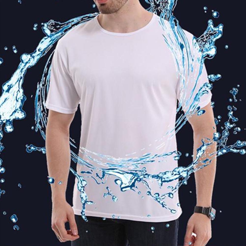 Áo Thun Thể Thao Ngắn Tay Cổ Thấp Dáng Ôm Co Giãn Khô Thoáng Nhanh Cho Nam t4p7