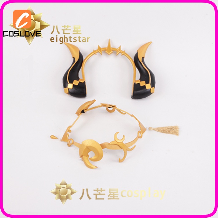 Genshin Phụ Kiện Tóc Giả Hóa Trang Nhân Vật game Sừng Cừu nilou Cho Nữ