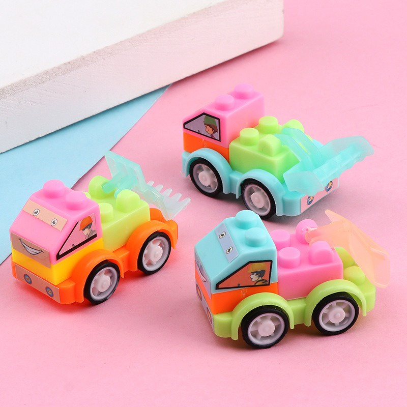 Đồ Chơi Lắp Ráp Mô Hình Xe Hơi Động Vật Hoạt Hình mini Nhiều Màu Sắc Dễ Thương Cho Bé diy