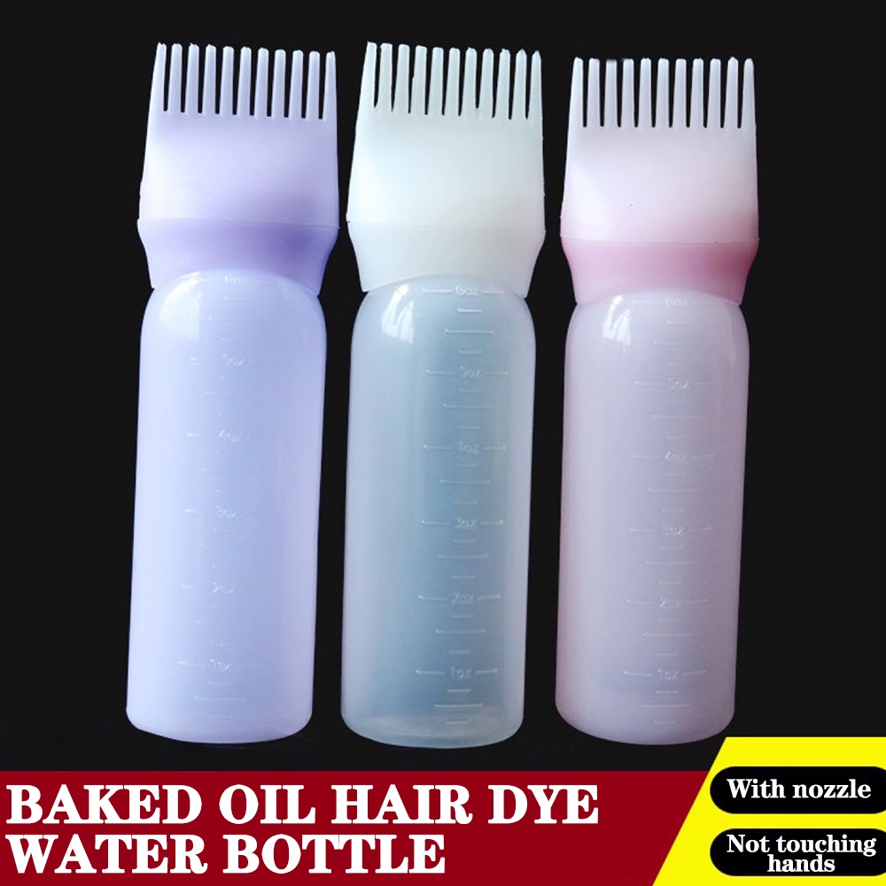 Root Comb Applicator Bottle Hair Oil Applicator Color Applicator for Hair Dye