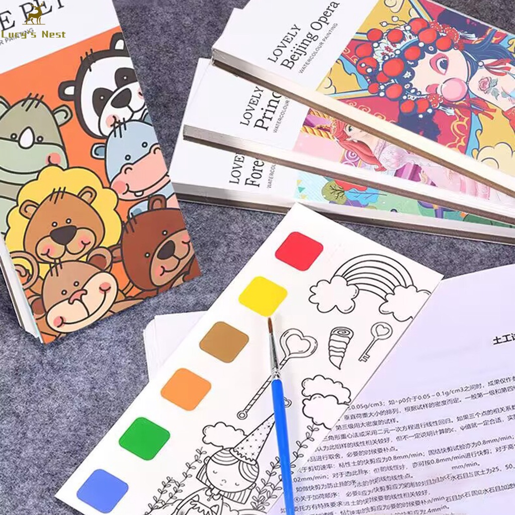 Sách Tô Màu Nước Nhiều Màu Sắc Cho Bé