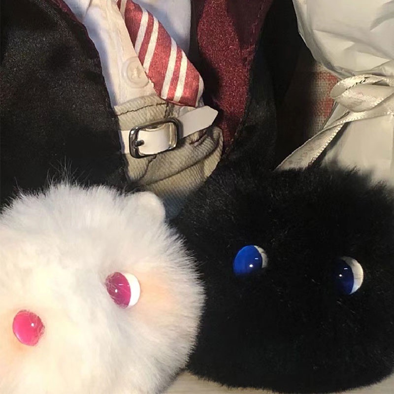 Chelkolrs Móc Khóa Hình Mèo Má Hồng Nhồi Bông Nhỏ Gọn Thời Trang Nữ Tính