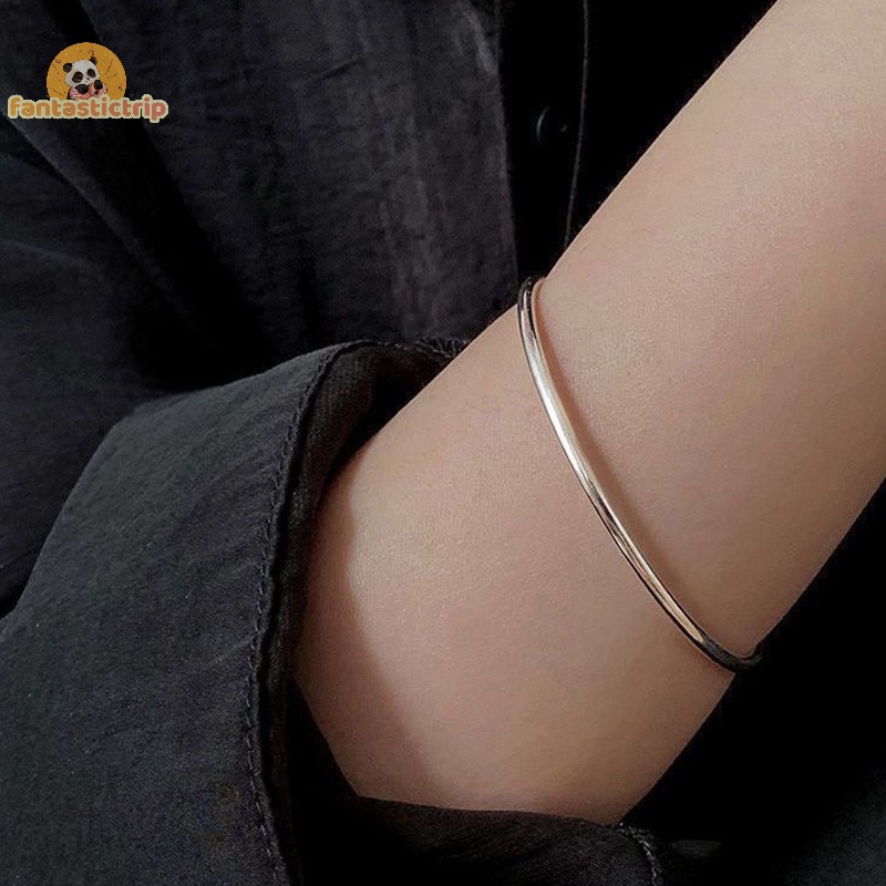 Vòng Đeo Tay Màu Bạc Đơn Giản Thời Trang vintage Cho Nữ Mới